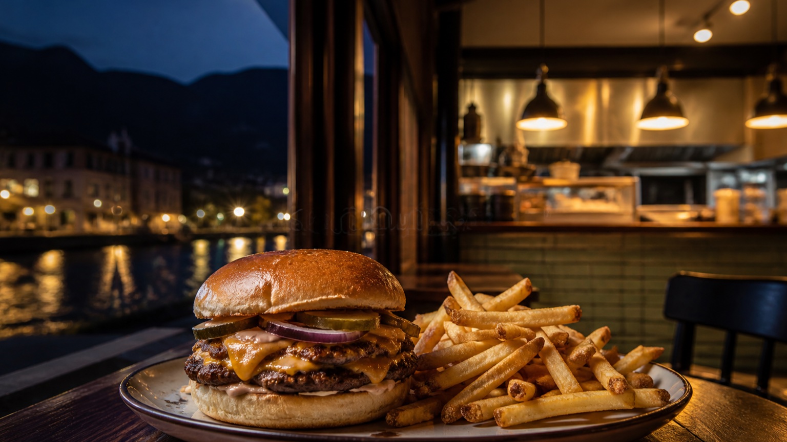 Smash burger servi après 22 heures à Annecy
